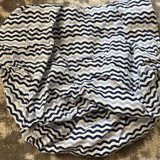 Parents Choice Blue Wave Pattern Mini Crib Sheet 24X38 Inches