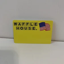 Waffle House Blank Employee Name Tag Badge Yellow Pinback  Costume Roll Play