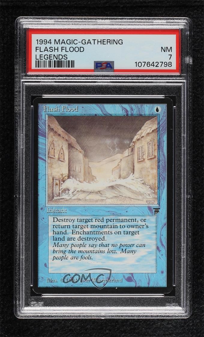 Flash Flood Magic: Legends PSA 7 1994