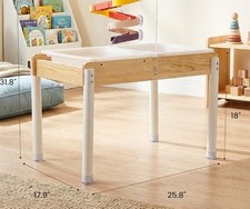 Wooden Sand Water Table Toddler Kids Outdoor Sensory Play New