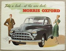 MORRIS OXFORD Car Sales Brochure Aug 1953 #H.5373
