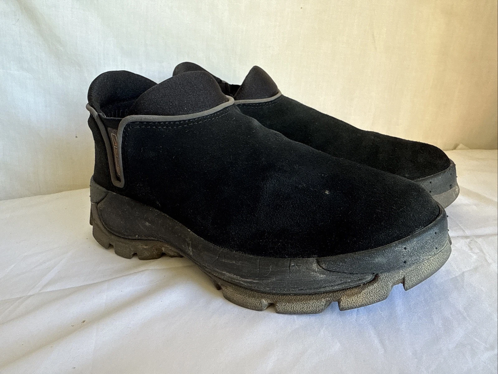 Nike ACG tutte le condizioni Gear Izela stivali slip on donna taglia 7 nero scamosciato