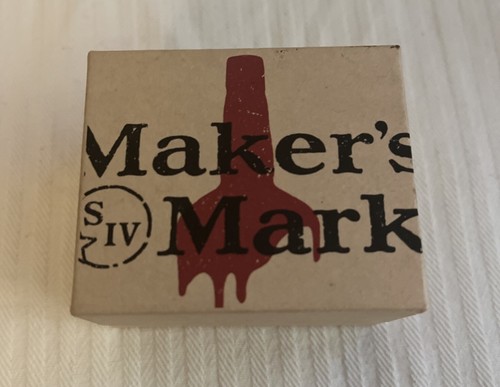 Makers Mark Cufflinks Bourbon Whiskey Brand New in box Rare - Picture 5 of 5