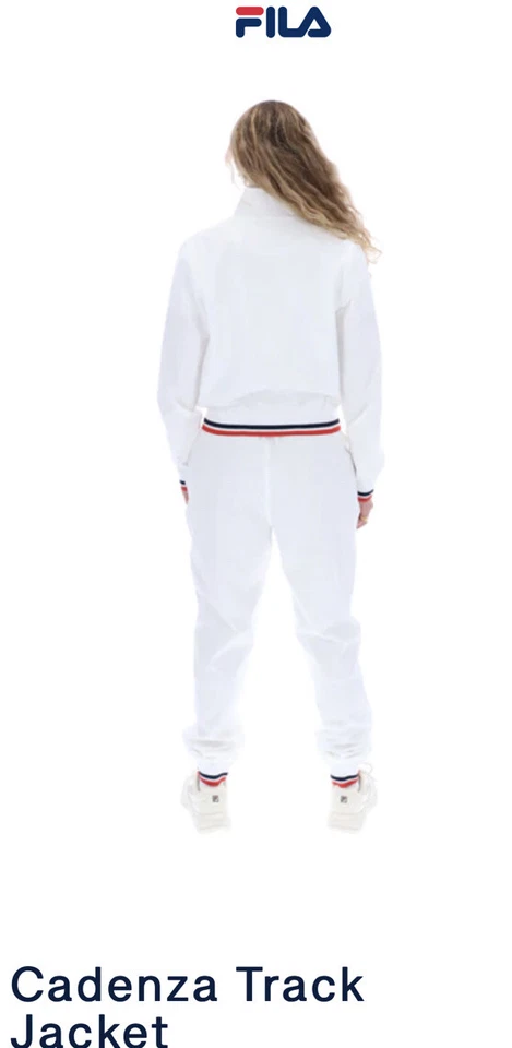 women’s Fila Cadenza Funnel Neck Track Jacket - Image 3 of 4