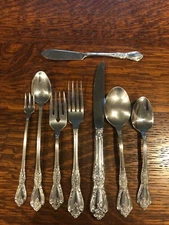 Oneida Distinctions KENNETT SQUARE Single Flatware Pieces EUC Forks Knife Spoons