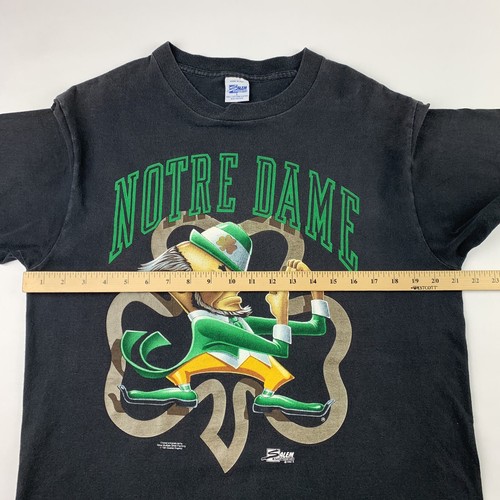 Vintage 90s Salem Sportswear Notre Dame Fighting Irish T-Shirt Mens Large - Picture 8 of 9