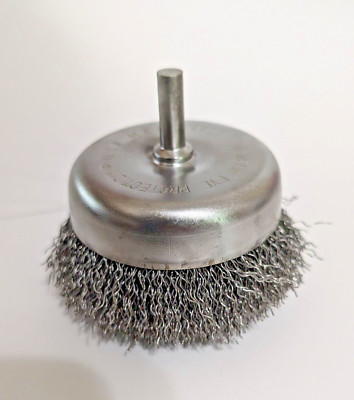 2-1/2'' WIRE CUP BRUSH CRIMPED .014 [OSBORN MSFS][4500 RPM] 2-1/2 (QTY:1) USA NOS