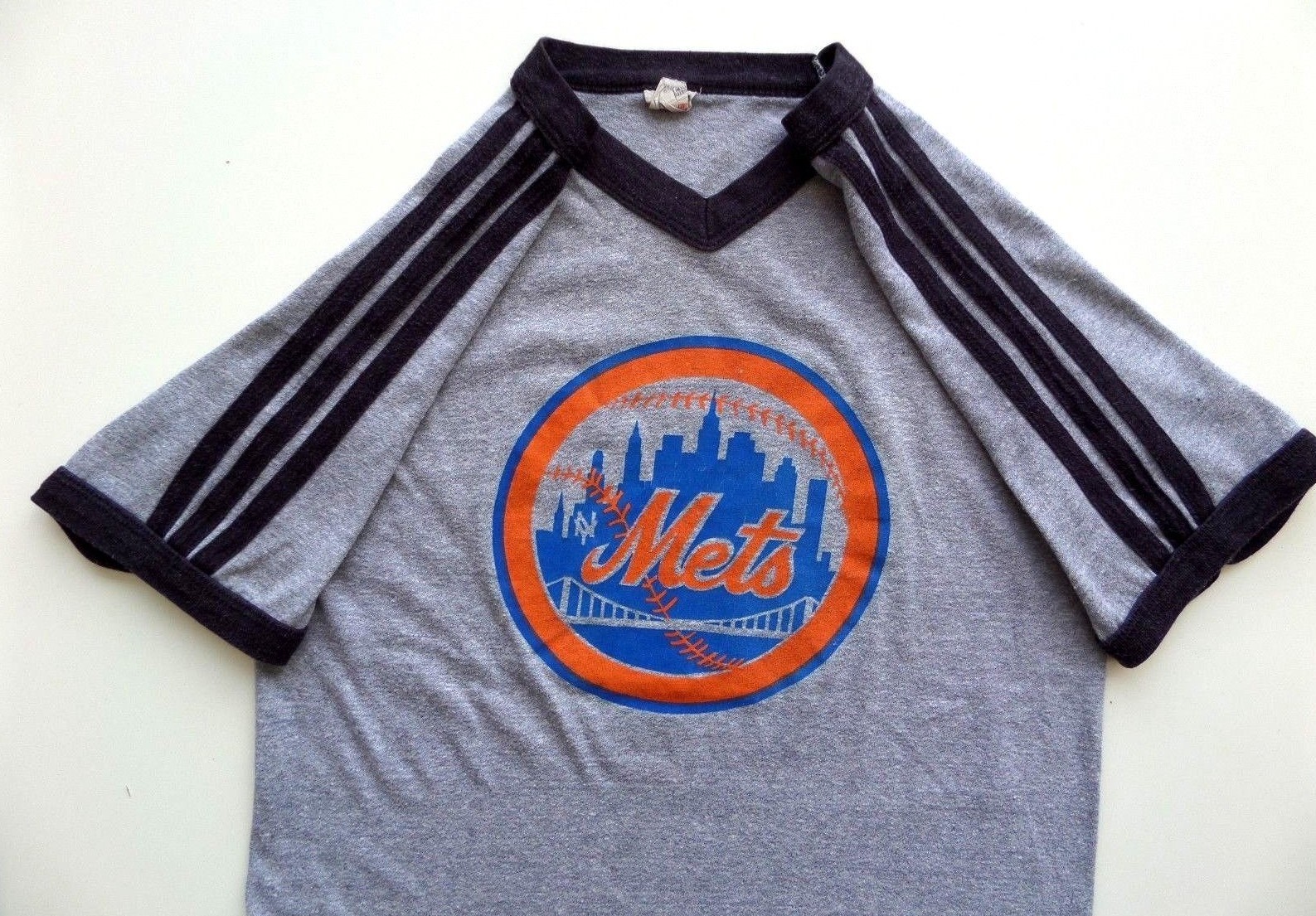 T-shirt Vintage 1988 New York Mets World Series – Hanes, Taille L, Blanc, Occasion