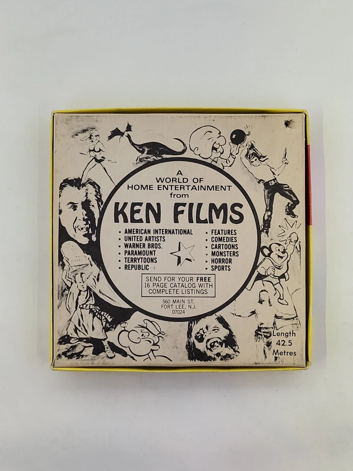 THE GREATEST SHOW ON EARTH Super 8 B&W CASTLE FILMS Box Heston Stewart Foto 2 de 4