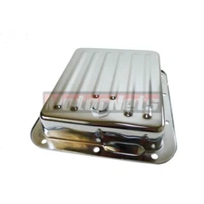 Ford C-4 C4 Automatic Transmission Oil Pan Chrome Steel Stock Hot Street Rod