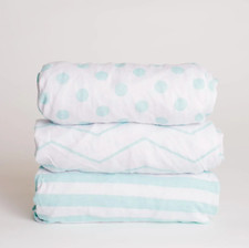 Mint Changing Pad Cover Set - Cotton Baby Bedding Sheet Boy/Girl Nursery