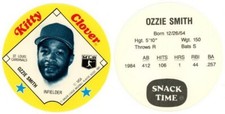 Ozzie Smith #14 1985 Kitty Clover Disc