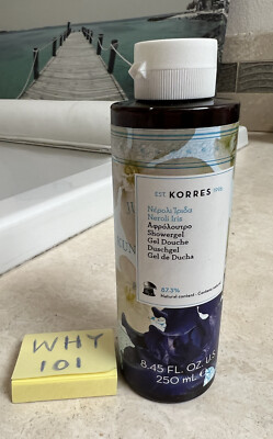 KORRES Greek NEROLI IRIS Showergel w/ Wheat Proteins 8.45oz/250mL FULL SZ $18