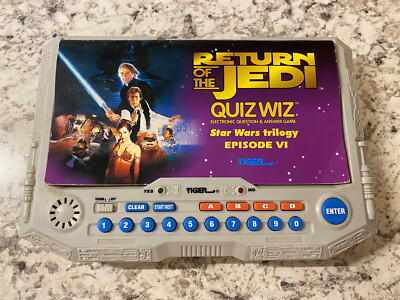 Tiger Electronics 1997 Star Wars Quiz Wiz Book & Cartridge