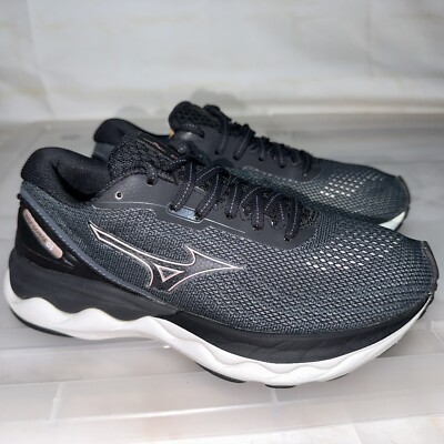 Womens MIZUNO Wave Skyrise 3 Black Sneakers Size US 6 #28982