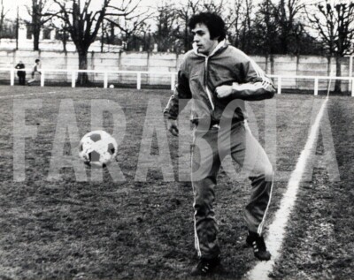 Altes Pressefoto Fußball, Michel Platini, Italien Vs Frankreich, 1978, Druck