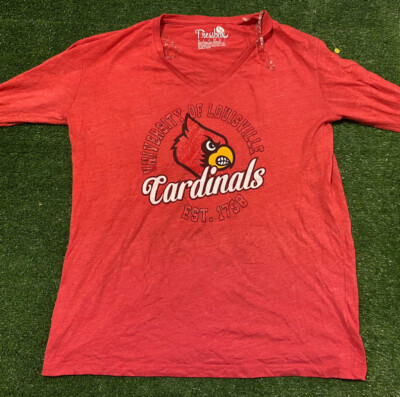 Women's Pressbox Alumni Louisville Cardinals long sleeve t-shirt red NCAA