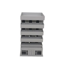 Outland Models Railroad Scenery Modern Resident Apartment with Balconies N Scale