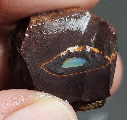Boulder Opal Rough Parcel Yowah Nuts Lapidary 547.7 Cts Australian Blue Purple - Picture 12 of 22