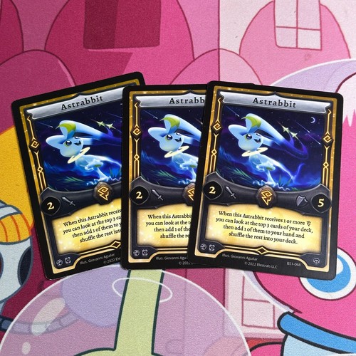 Elestrals TCG Kickstarter Founder Edition Base Set 3x Astrabbit NM eBay