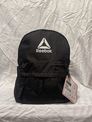 Reebok Mens Beau Backpack with 12.5 Laptop Sleeve, Black