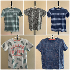 Mixed Brands Boy 5 pc Tops Bundle: Size 6-8