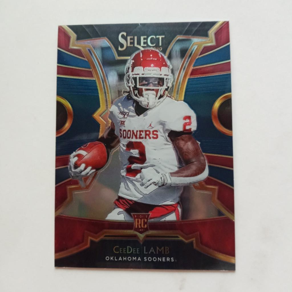 2020 Panini Chronicles Draft Picks Select Blue Prizm #2 CeeDee Lamb Rookie