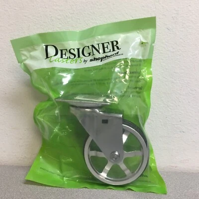 Shepherd Hardware 6294 3 in. D Swivel Aluminum/Polyurethane Caster 100 lb 1 pk