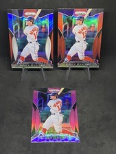 Andrew Benintendi 3 SP Card Lot 2019 Prizm #37. RWB, Red, Pink Refractor