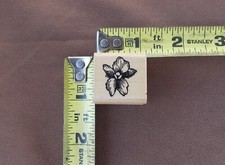 1 1/4 x 1" Lone Violet A100 Rubber Stamp Fun Stamps