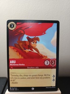 Abu - Mischievous Monkey EN1 103/204 - Disney Lorcana TCG - NM