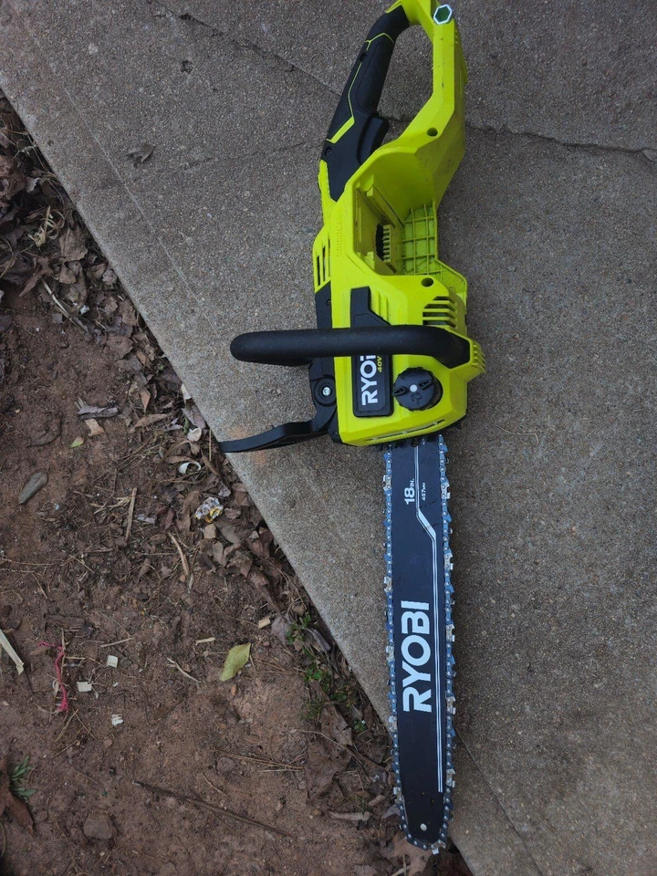 Ryobi New, 40V HP Brushless 18 in. Battery Chainsaw, With 40V Battery + Charger - Image 3 of 4