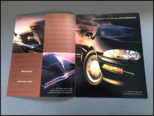1999 Buick Riviera Original Car Sales Brochure Catalog - Image 2 of 4