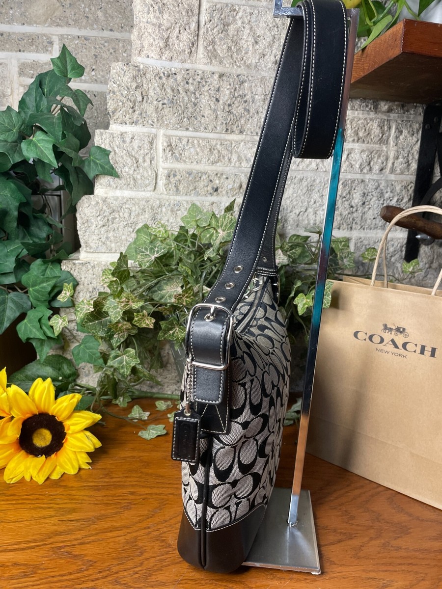 COACH VINTAGE SIGNATURE SLIM DUFFLE 6347 CROSSBODY HANDBAG