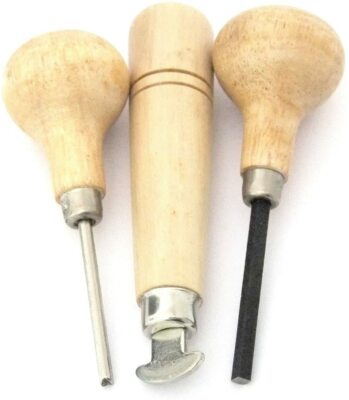 Beadsmith Holzschieber Set, Einfassung Rolle/Quadratischer Hain Spitze Zinken Schieber Werkzeug 