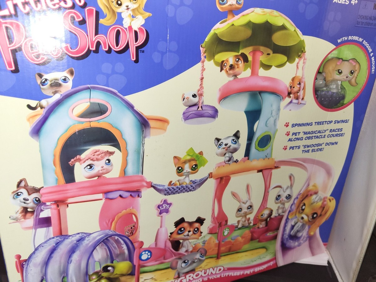 Littlest Pet Shop Whirl Around Playground NEVER USED 2005 LPS