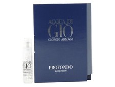 GIORGIO ARMANI ACQUA DI GIO PROFONDO EDP 1.2ml .04oz x 1 COLOGNE SPRAY SAMPLE