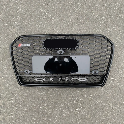 For Audi A6 S6 C7PA 2016-2018 RS6 Black Style Honeycomb Front Bumper Grille - Picture 2 of 4