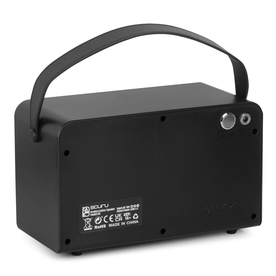 Caline Scuru S8A 20W Portable, Recharge Acoustic Guitar Amplifier with Bluetooth - Image 2 of 4