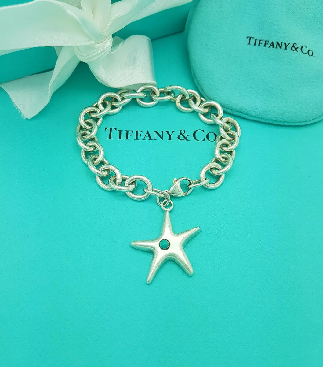 Tiffany Co. Very RARE Silver Turquoise Starfish 7.25