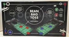Cornhole Set Portable Tailgate Wooden Bean Bag Toss 6 Bags Travel Size.
