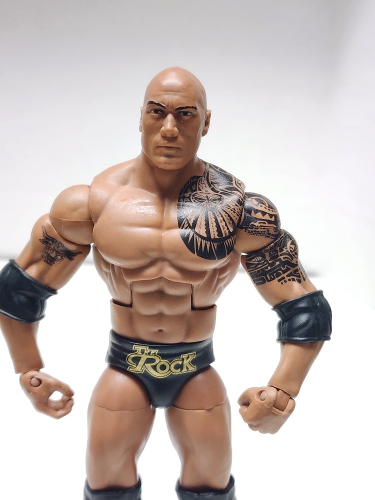 WWE The Rock Elite Series 22 Wrestling 6” Figure Dwayne Johnson WWF Mattel