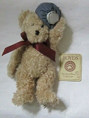 NWT BOYDS Head Bean Collection 9'' Teddy Bear Get Well Hungover Ice Bag 