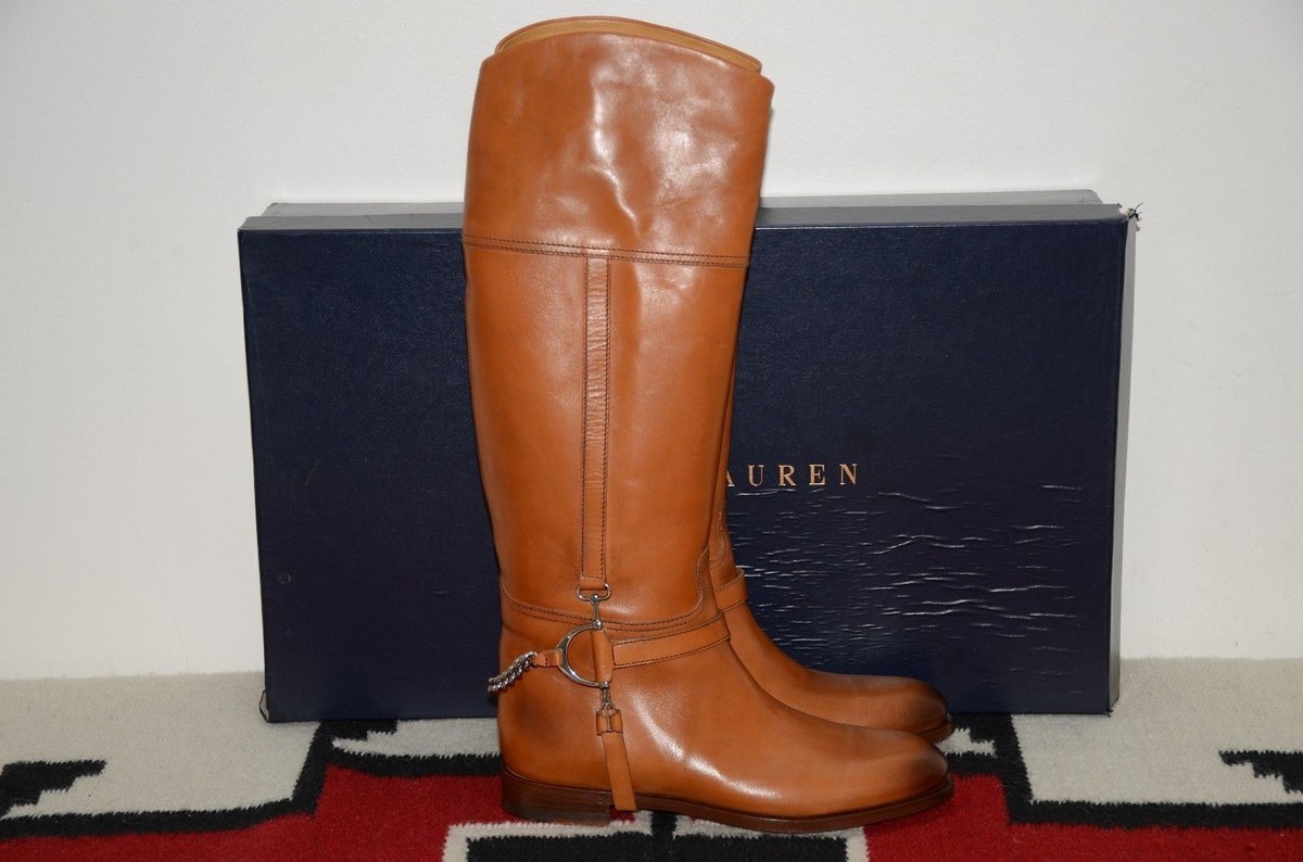 正規☆Ralph Lauren Collection☆Riding boots Leather Riding Boot