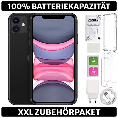 iPhone11 バッテリー100% Apple iPhone 11 - 64 128 256 GB - Schwarz - 100% Batterie - XXL
