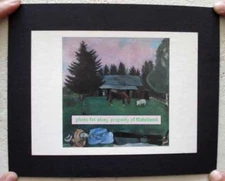 Marc Chagall Serigraphy On Cardboard Decade Of 70 Size 4 3/4" x 6 1/2"