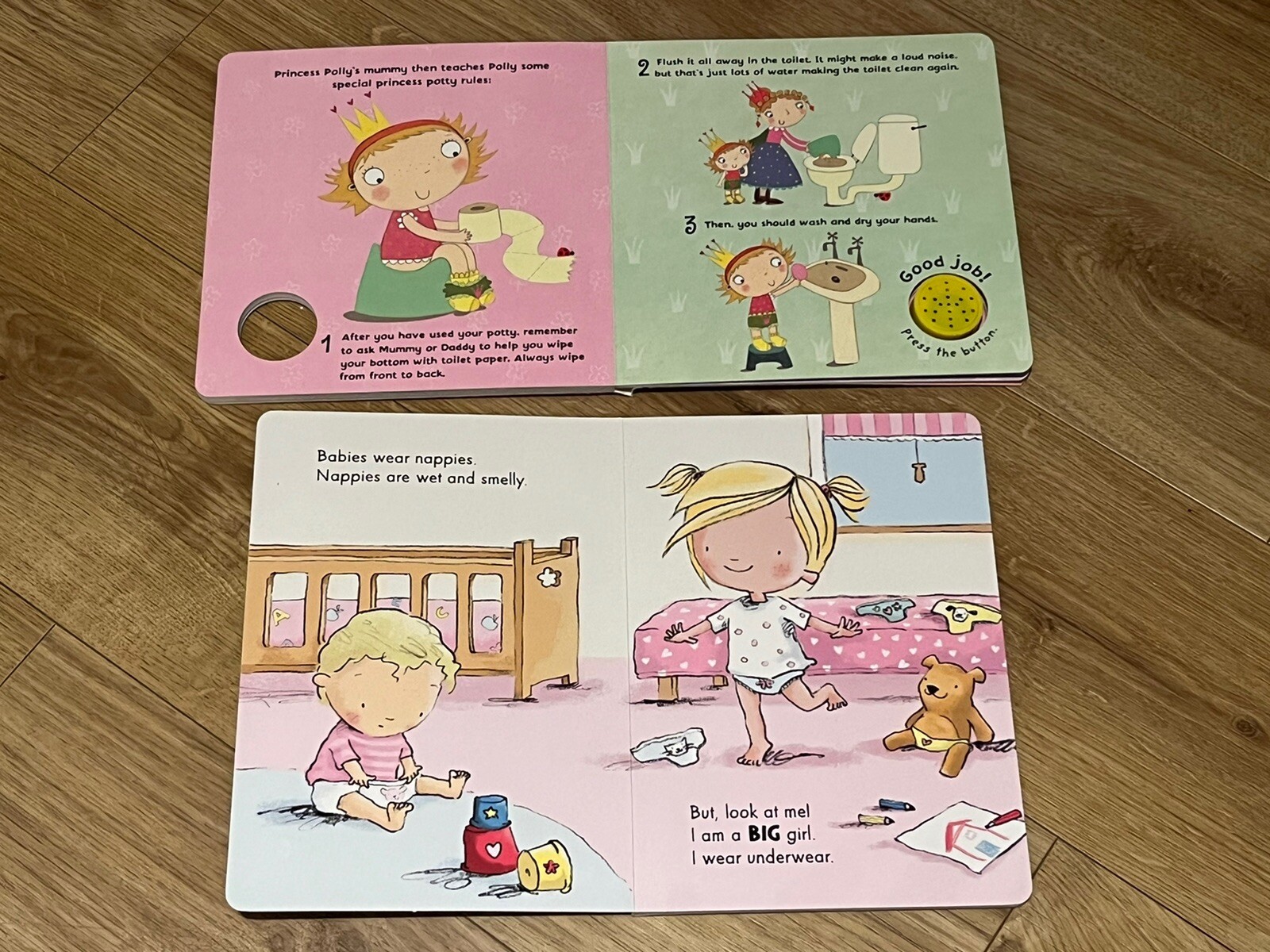 Princess Polly Potty & Ready to Go! Toilet Time Potty Training Board Books Set 9781409302193 eBay