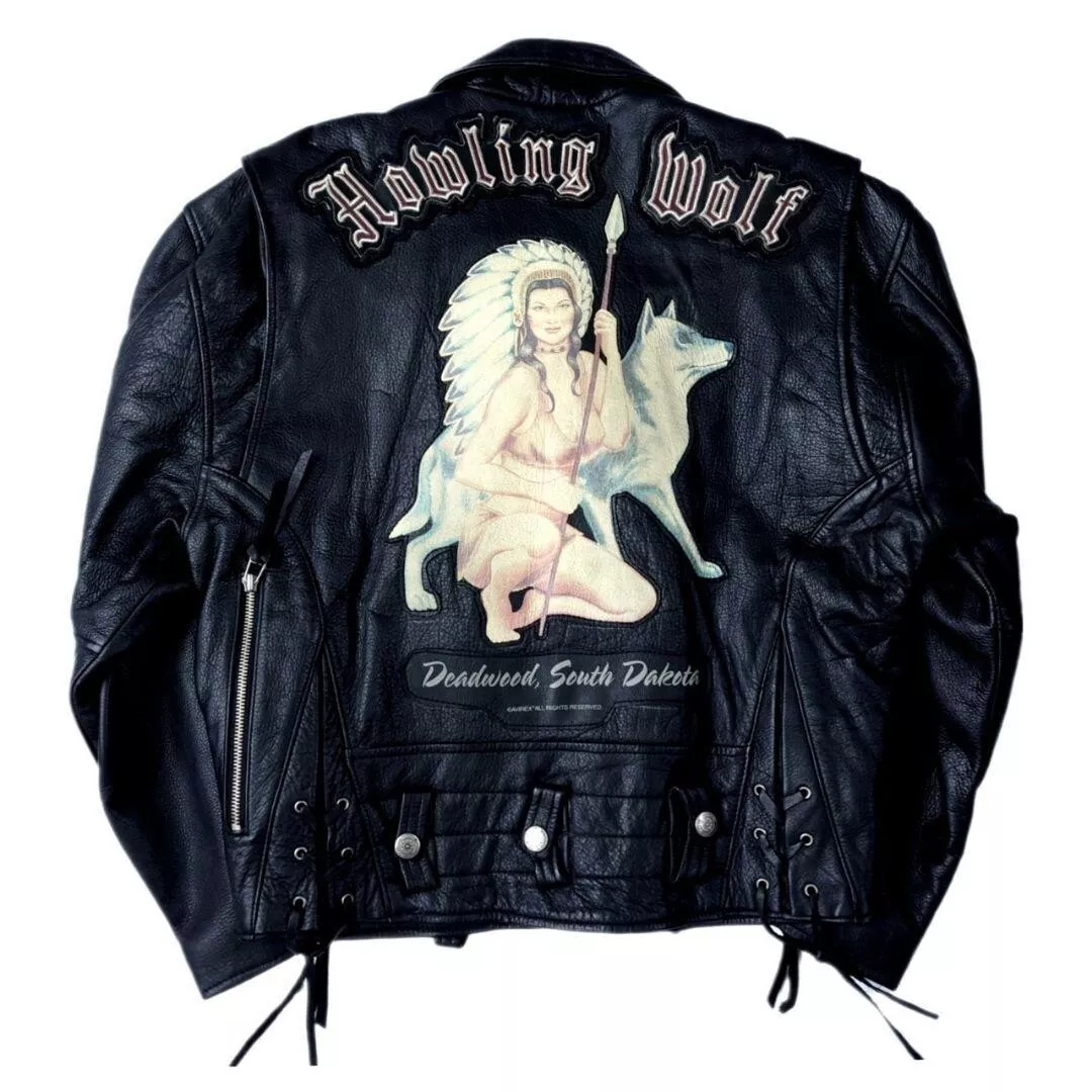 Avirex indian leather jacket clearance