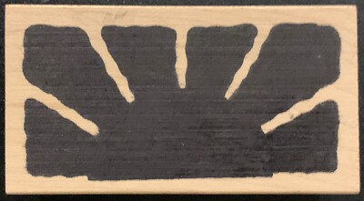 RMW Artworks Bold Sun Rays Shadow Rubber Stamp