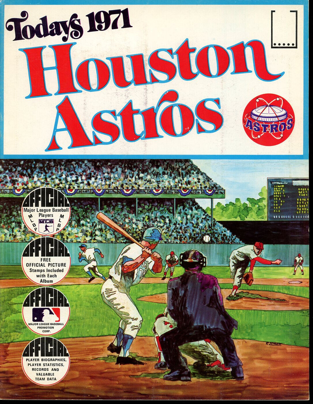 Today's 1971 Houston Astros Dell Picture Stamp Album